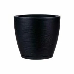 FLORIDIS Amsterdan Extra Small Black Resin Planter Bowl