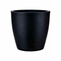 FLORIDIS Amsterdan Large Black Resin Planter Bowl