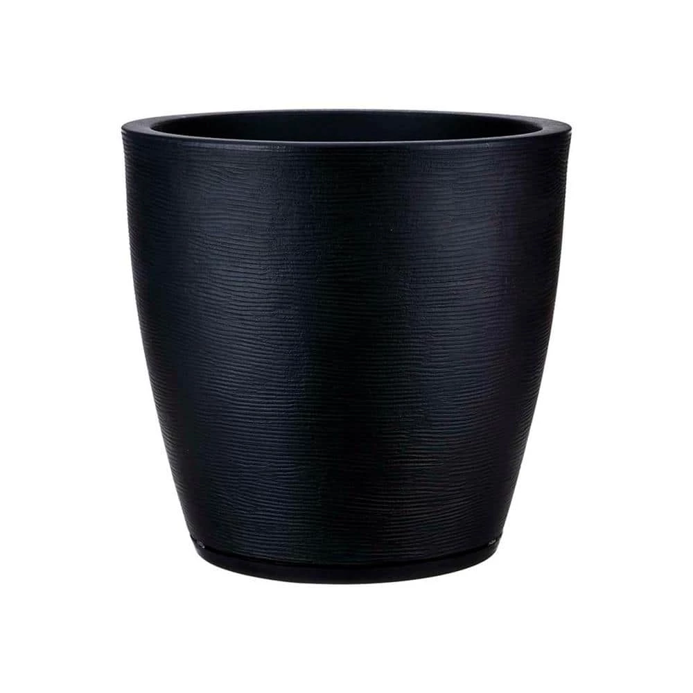 FLORIDIS Amsterdan Large Black Resin Planter Bowl