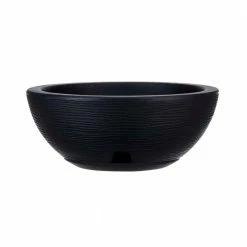 FLORIDIS Amsterdan Small Black Resin Planter Bowl
