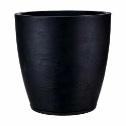 FLORIDIS Amsterdan XX-Large Black Resin Planter Bowl
