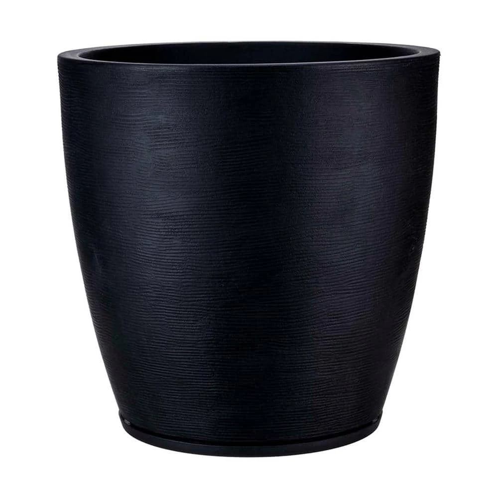 FLORIDIS Amsterdan XX-Large Black Resin Planter Bowl