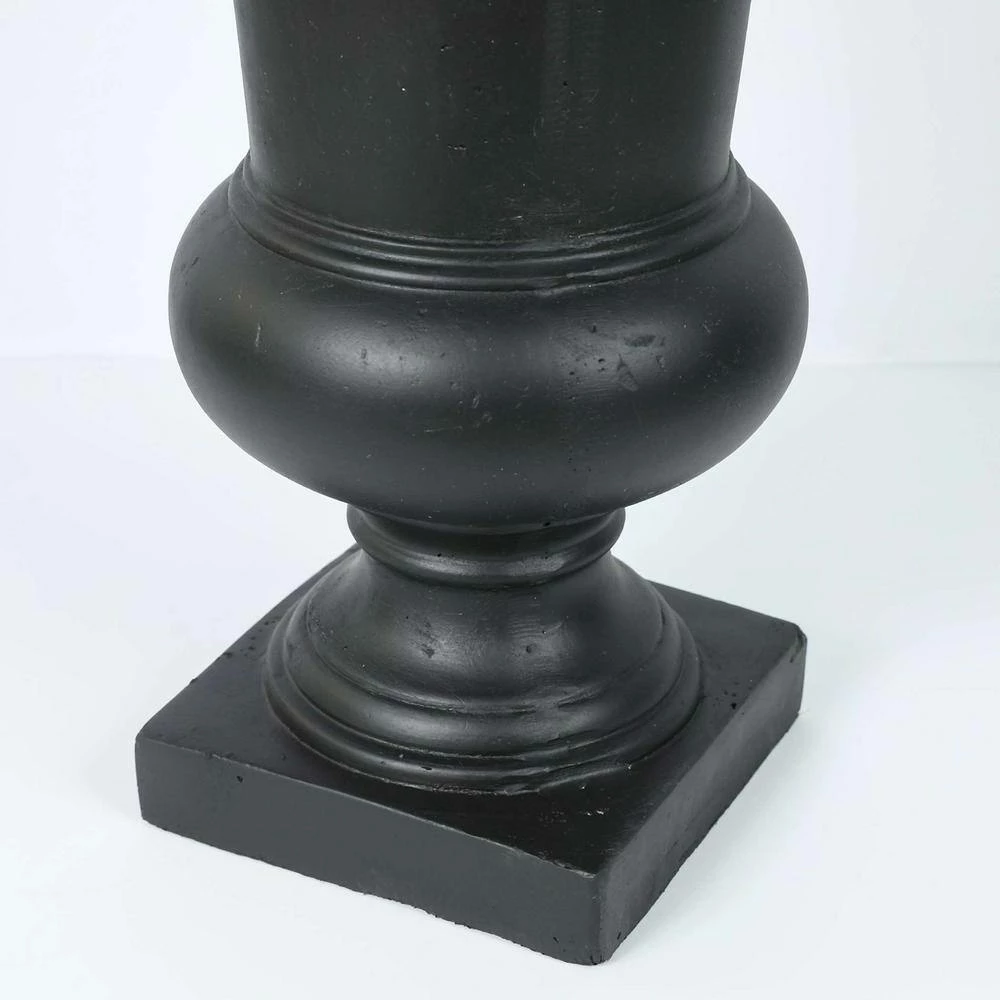 LuxenHome Small Black Fiberclay Urn Planter - Image 5