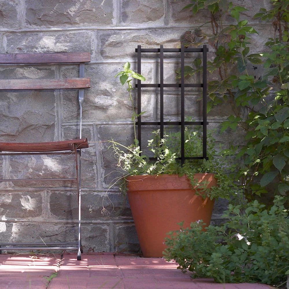 Outdoor Essentials Haven 36 in. Black Barrel Trellis (2‐Pack) - Image 5