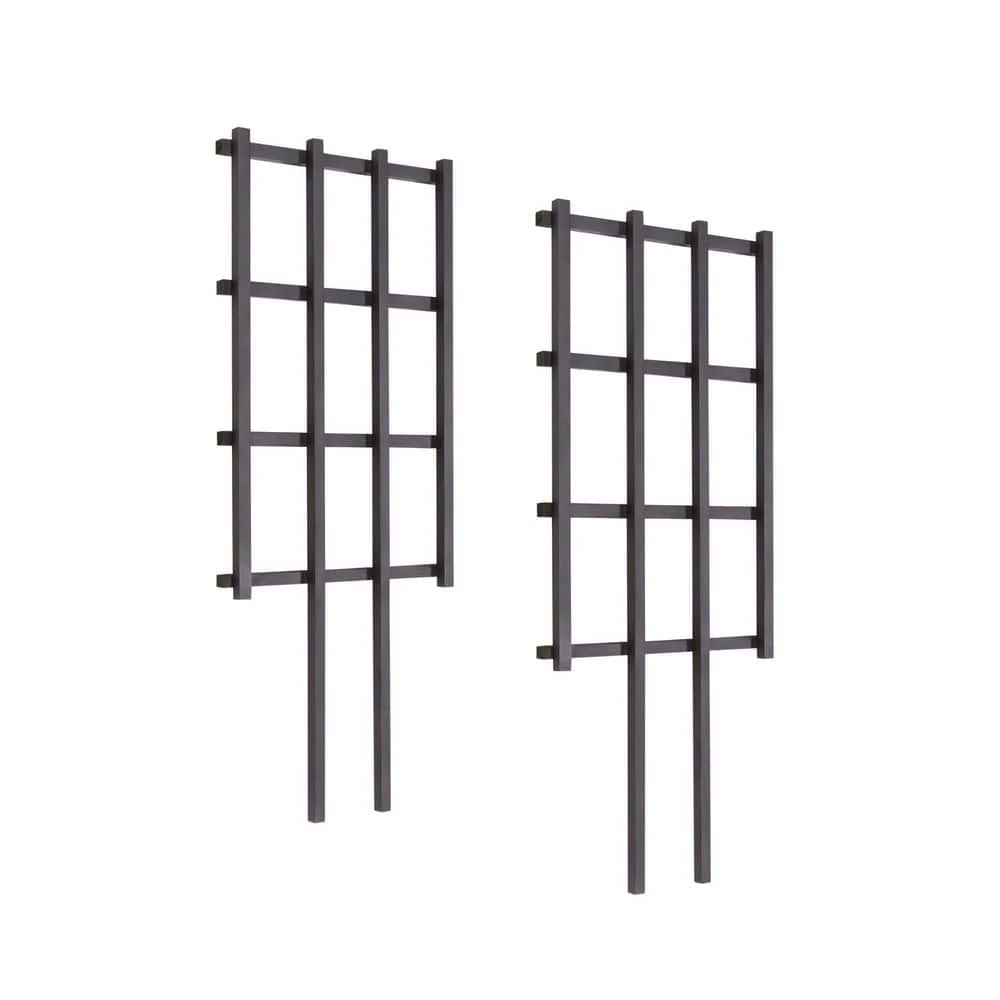 Outdoor Essentials Haven 36 in. Black Barrel Trellis (2‐Pack) - Image 8