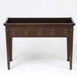 LuxenHome 49.5 in. Metal Rectangular Raised Garden Planter