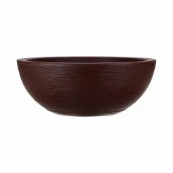 FLORIDIS Amsterdan Large Brown Stone Effect Resin Planter Bowl