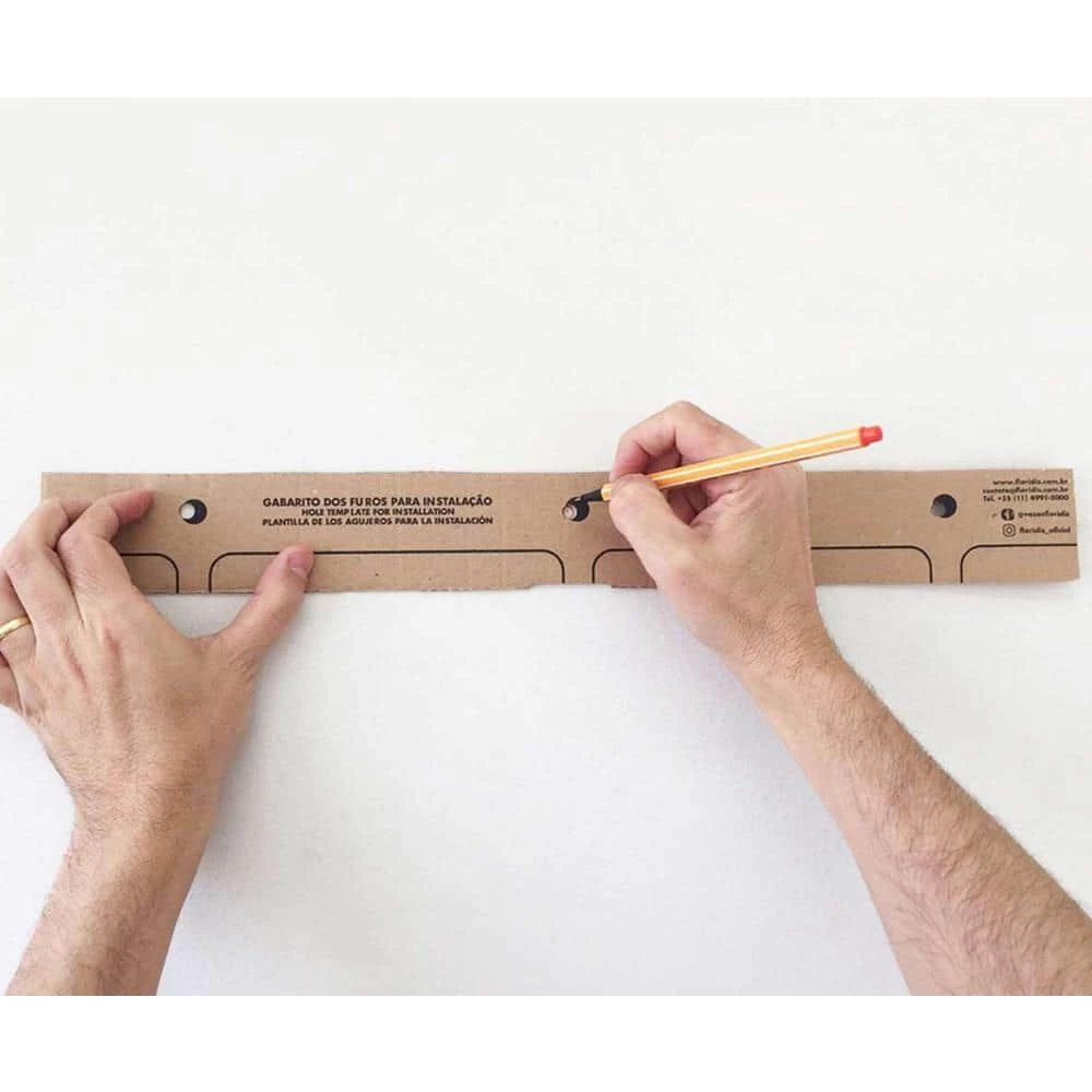 FLORIDIS Large Brown Stone Effect Resin Wall Planter - Image 10