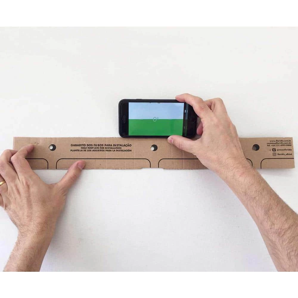 FLORIDIS Large Brown Stone Effect Resin Wall Planter - Image 2