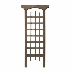Outdoor Essentials Heirloom 72 in. Walnut‐Tone Farmhouse Trellis