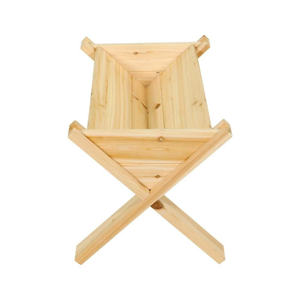 Outdoor Essentials Homestead 25 in. x 16 in. Cedar Wedge Garden Planter - Image 5