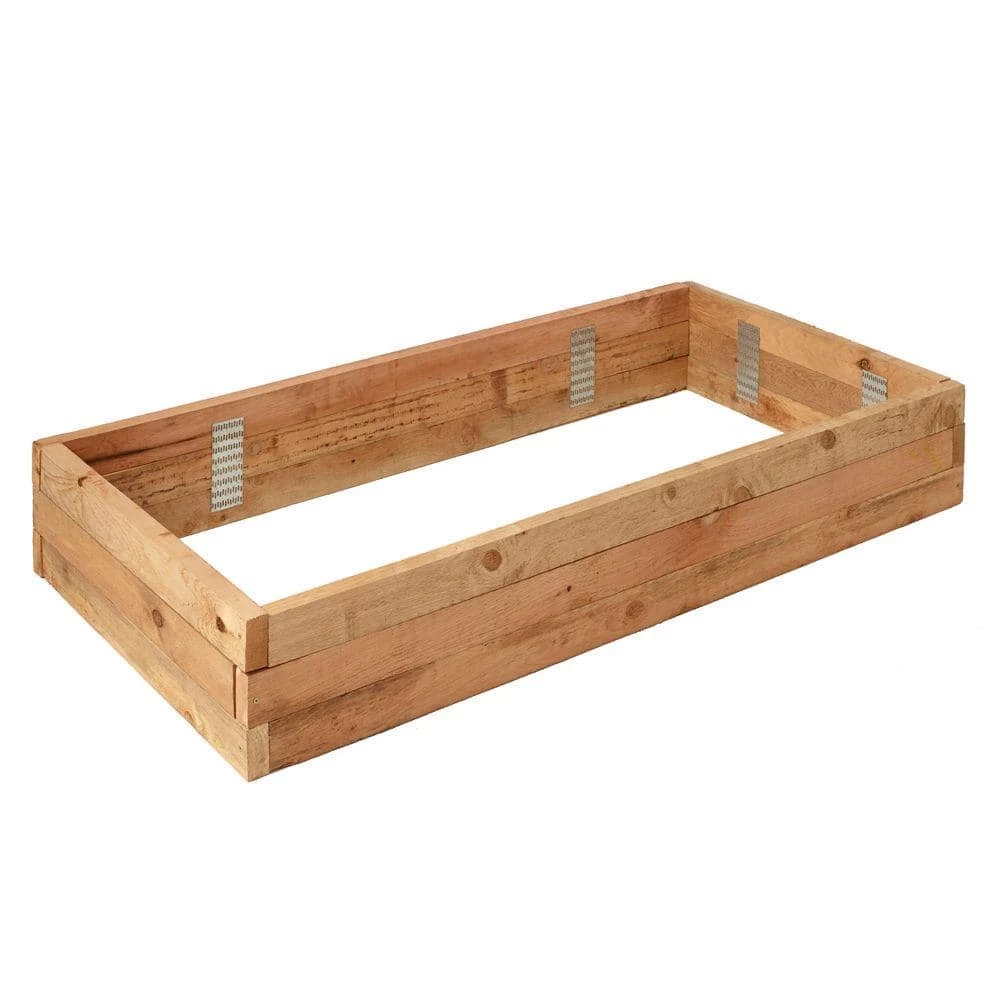 Outdoor Essentials Homestead 3 ft. x 6 ft. Western Red Cedar Raised Garden Bed Kit - Image 3