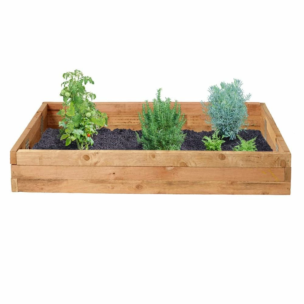 Outdoor Essentials Homestead 3 ft. x 6 ft. Western Red Cedar Raised Garden Bed Kit - Image 2