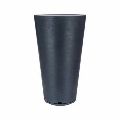 FLORIDIS Genebra Large Dark Grey Resin Planter Bowl