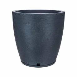 FLORIDIS Amsterdan X-Large Dark Grey Resin Planter Bowl