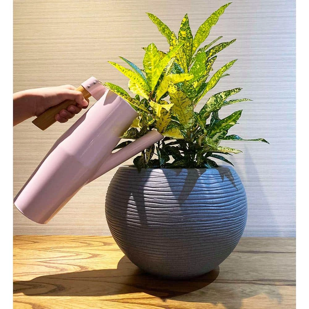 FLORIDIS Florence Medium Dark Grey Resin Planter Bowl - Image 2