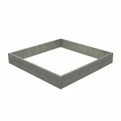 Outdoor Essentials Homestead Rustic 4 ft. x 4 ft. Gray Pine Raised Garden Bed