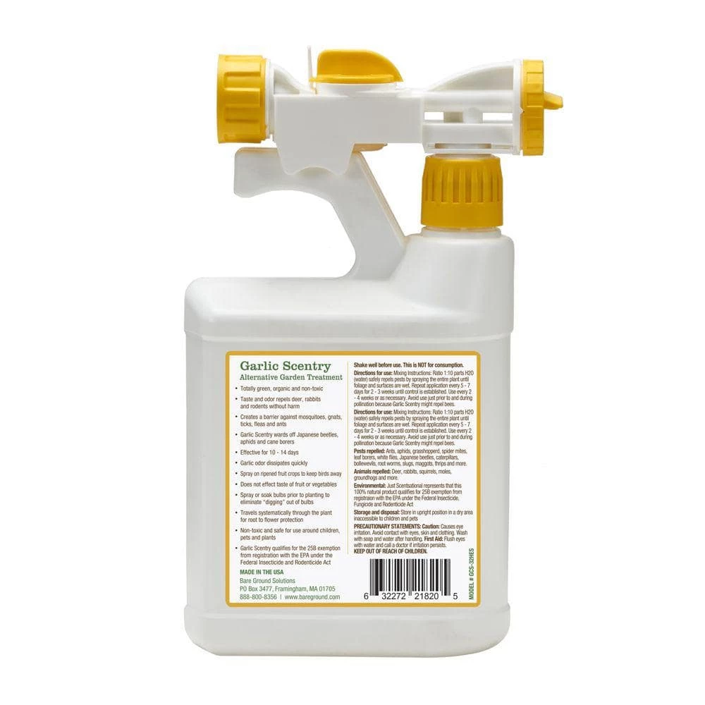 Just Scentsational 32 oz. Garlic Concentrate Pest Repellant in Hose End Sprayer - Image 2
