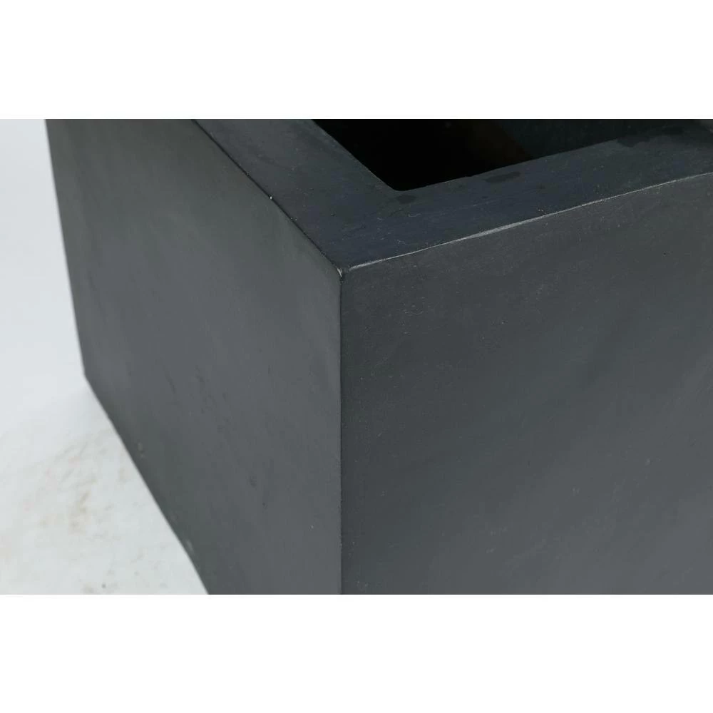 LuxenHome Gray and Brick Resin Rectangular Waterfall Outdoor Fountain - Image 6