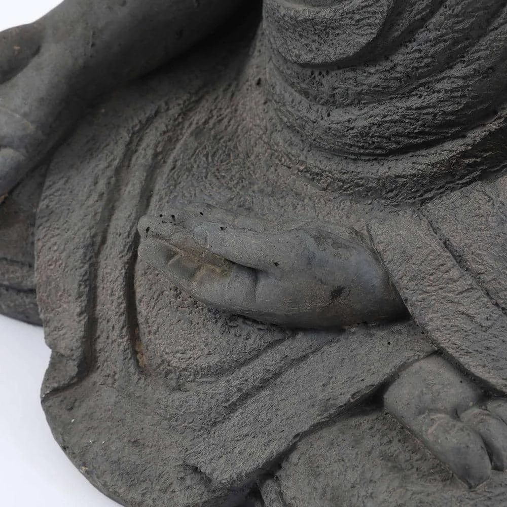 LuxenHome Meditating Buddha Garden Statue - Image 5