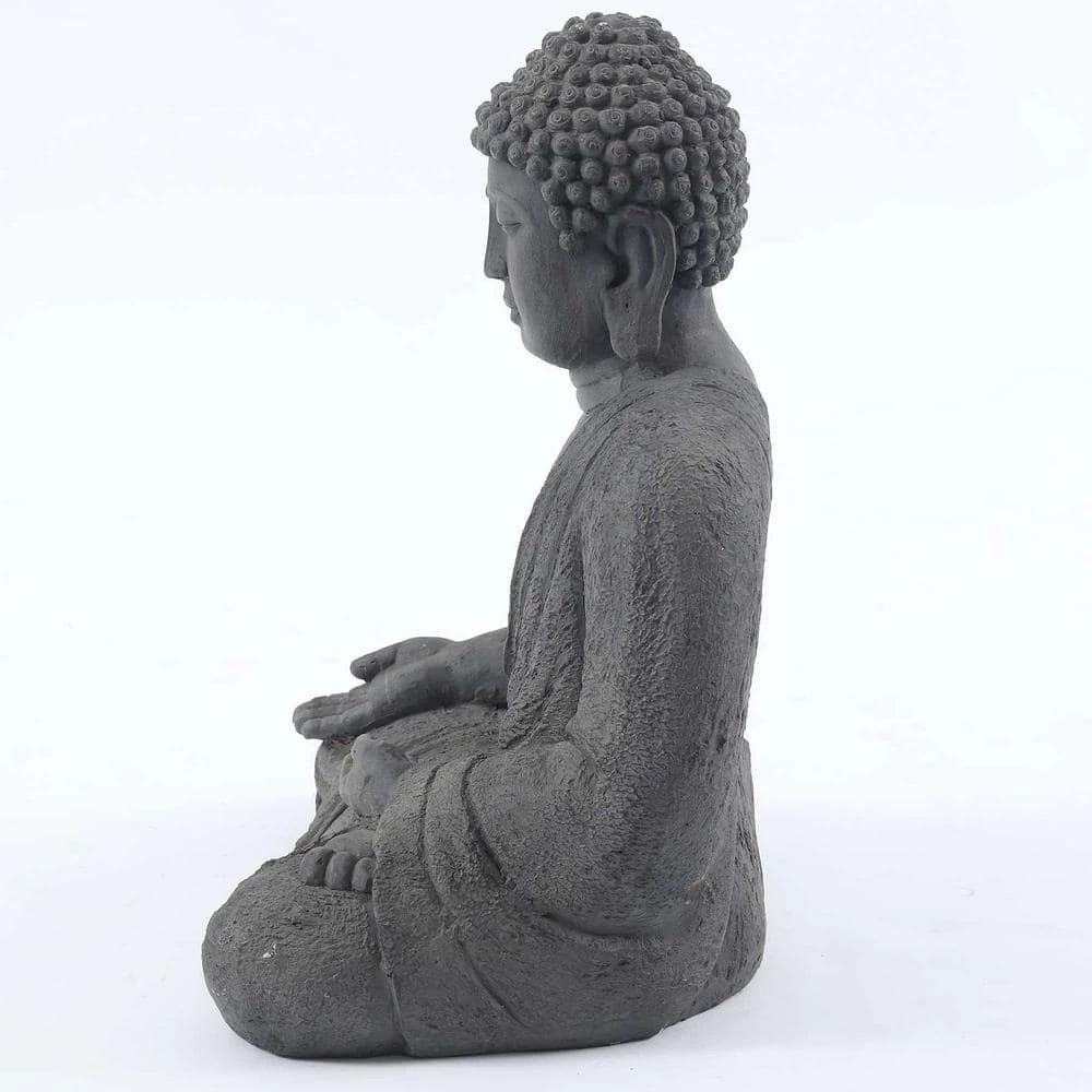LuxenHome Meditating Buddha Garden Statue - Image 7