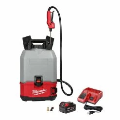 Milwaukee M18 18-Volt 4 Gal. Lithium-Ion Cordless Switch Tank Backpack Concrete Sprayer Kit with 3.0 Ah Battery and Charger