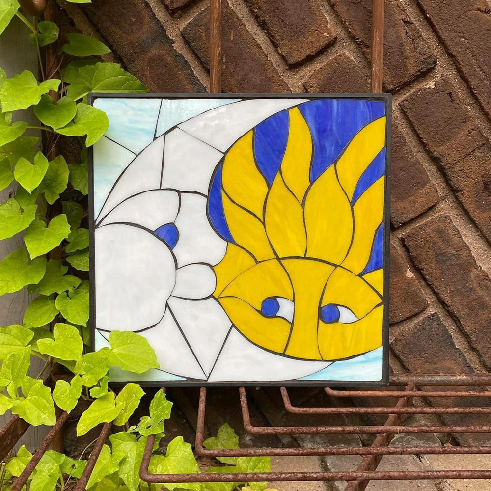 Outdoor Essentials 1 in. x 12 in. x 12 in. Square Polypropylene Celestial Decorative Garden Step Stone - Image 3