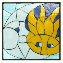 Outdoor Essentials 1 in. x 12 in. x 12 in. Square Polypropylene Celestial Decorative Garden Step Stone