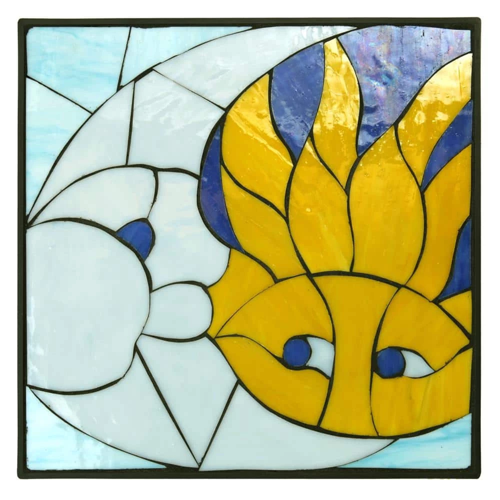 Outdoor Essentials 1 in. x 12 in. x 12 in. Square Polypropylene Celestial Decorative Garden Step Stone