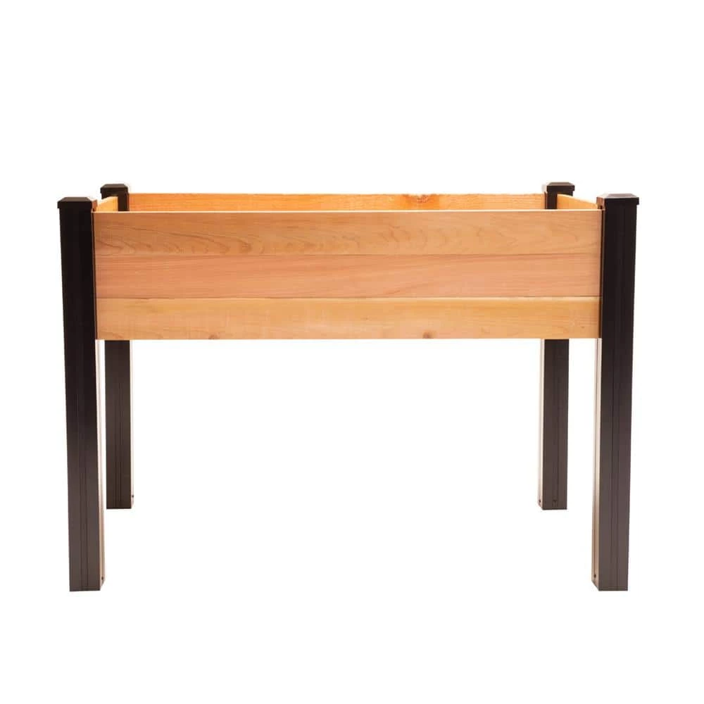 Outdoor Essentials Haven 2 ft. x 4 ft. Natural Cedar Elevated Garden Planter (Tool Free) - Image 6