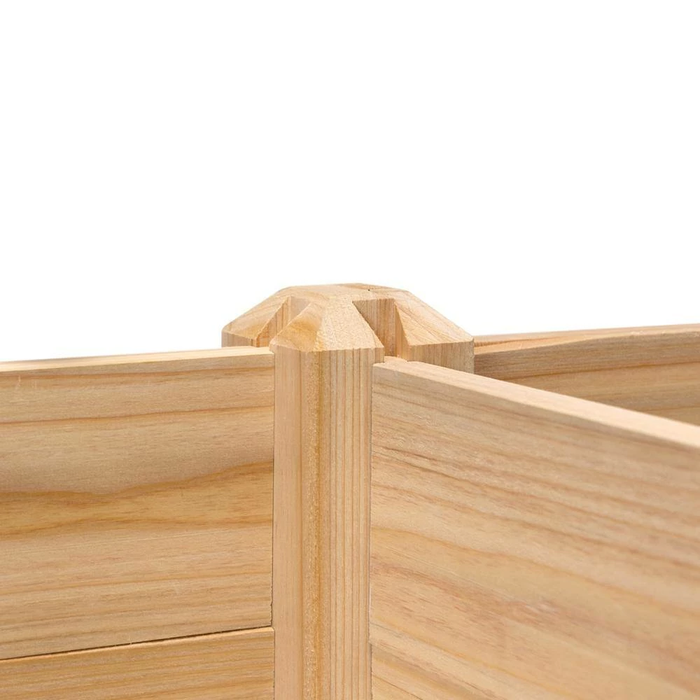 Outdoor Essentials Homestead 2 ft. x 8 ft. Cedar Elevated Garden Planter (Tool Free) - Image 6