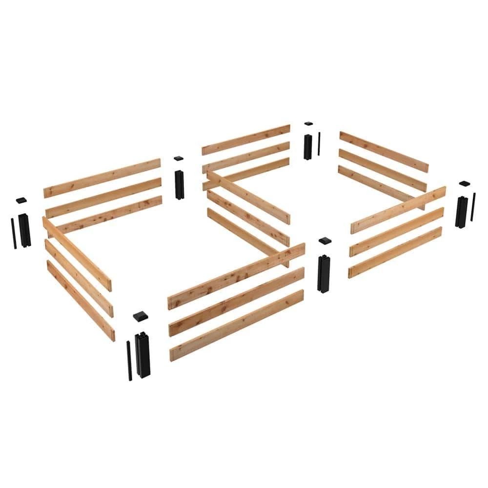 Outdoor Essentials Haven 4 ft. x 8 ft. Natural Cedar Raised Garden Bed (11 in. Height) - Image 5