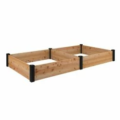 Outdoor Essentials Haven 4 ft. x 8 ft. Natural Cedar Raised Garden Bed (11 in. Height)