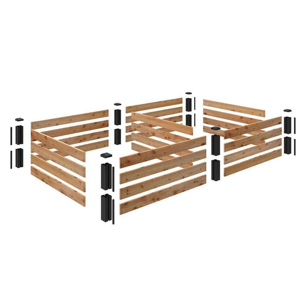 Outdoor Essentials Haven 4 ft. x 8 ft. Natural Cedar Raised Garden Bed (14 in. H) - Image 3