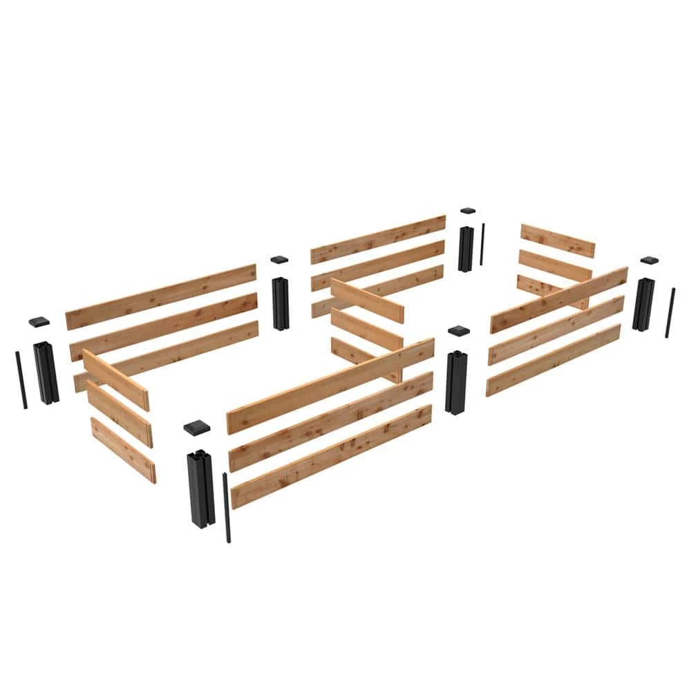 Outdoor Essentials Haven 2 ft. x 8 ft. Natural Cedar Raised Garden Bed (11 in. H) - Image 4