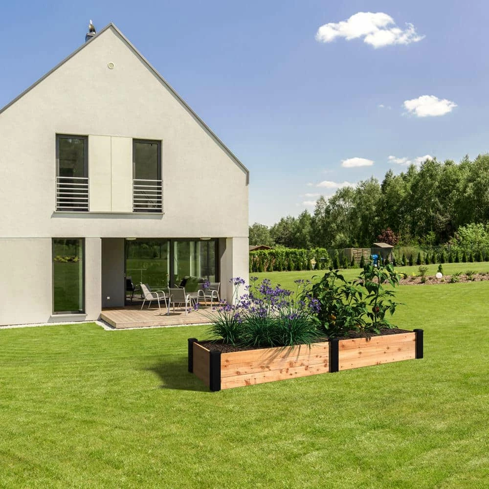 Outdoor Essentials Haven 2 ft. x 8 ft. Natural Cedar Raised Garden Bed (11 in. H) - Image 3