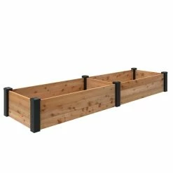 Outdoor Essentials Haven 2 ft. x 8 ft. Natural Cedar Raised Garden Bed (11 in. H)