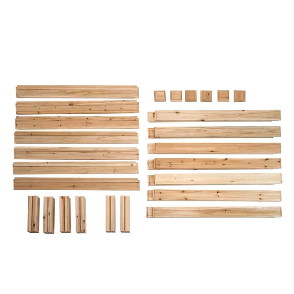 Outdoor Essentials Heirloom 4 ft. x 8 ft. Deluxe Natural Cedar Raised Garden Bed (Tool Free) - Image 6