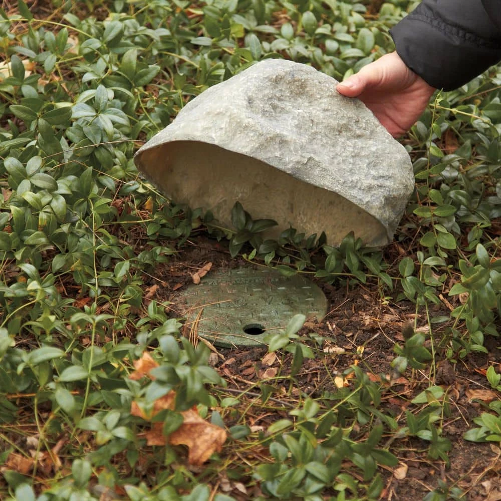 Outdoor Essentials 17 in. x 10.5 in. x 8 in. Gray Small Landscape Rock - Image 2