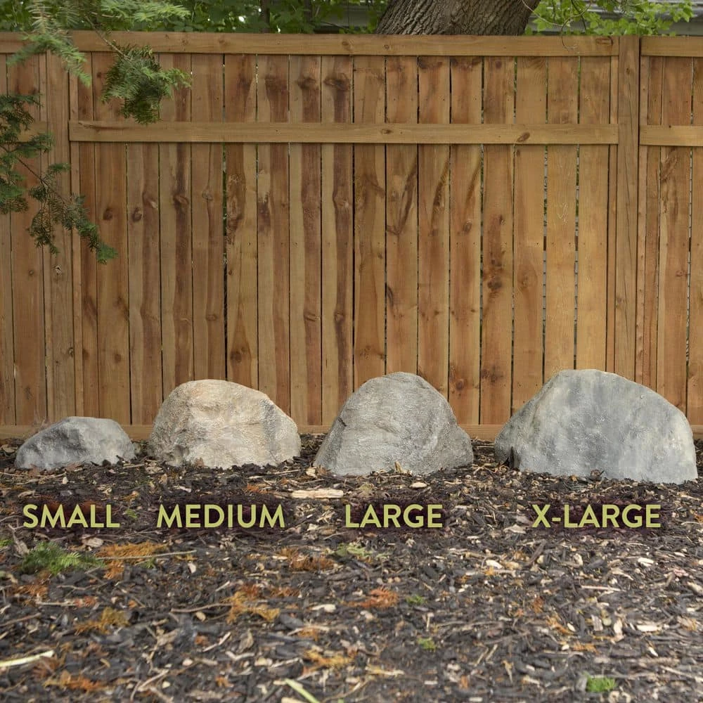Outdoor Essentials 17 in. x 10.5 in. x 8 in. Gray Small Landscape Rock - Image 7