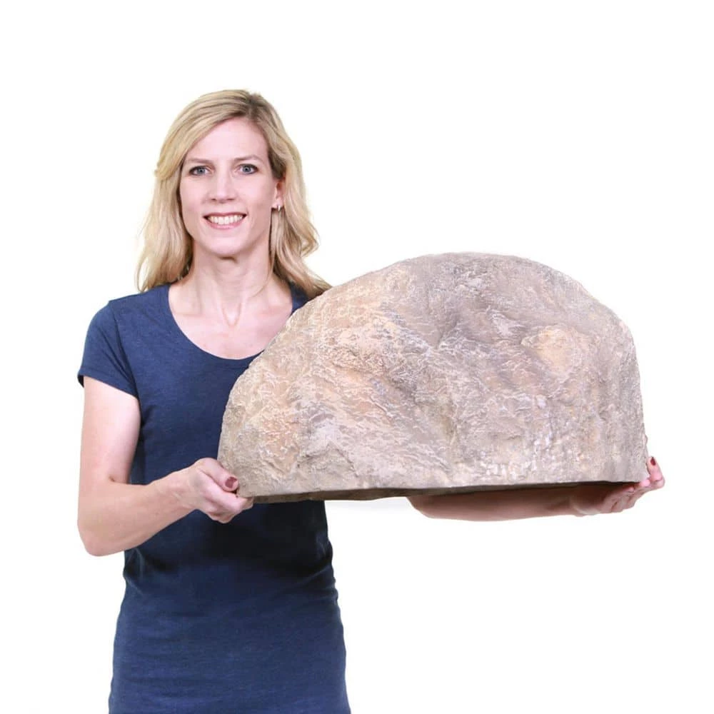 Outdoor Essentials 18 in. x 23 in. x 13 in. Fiberlite Medium Imitation Tan Landscape Rock - Image 6