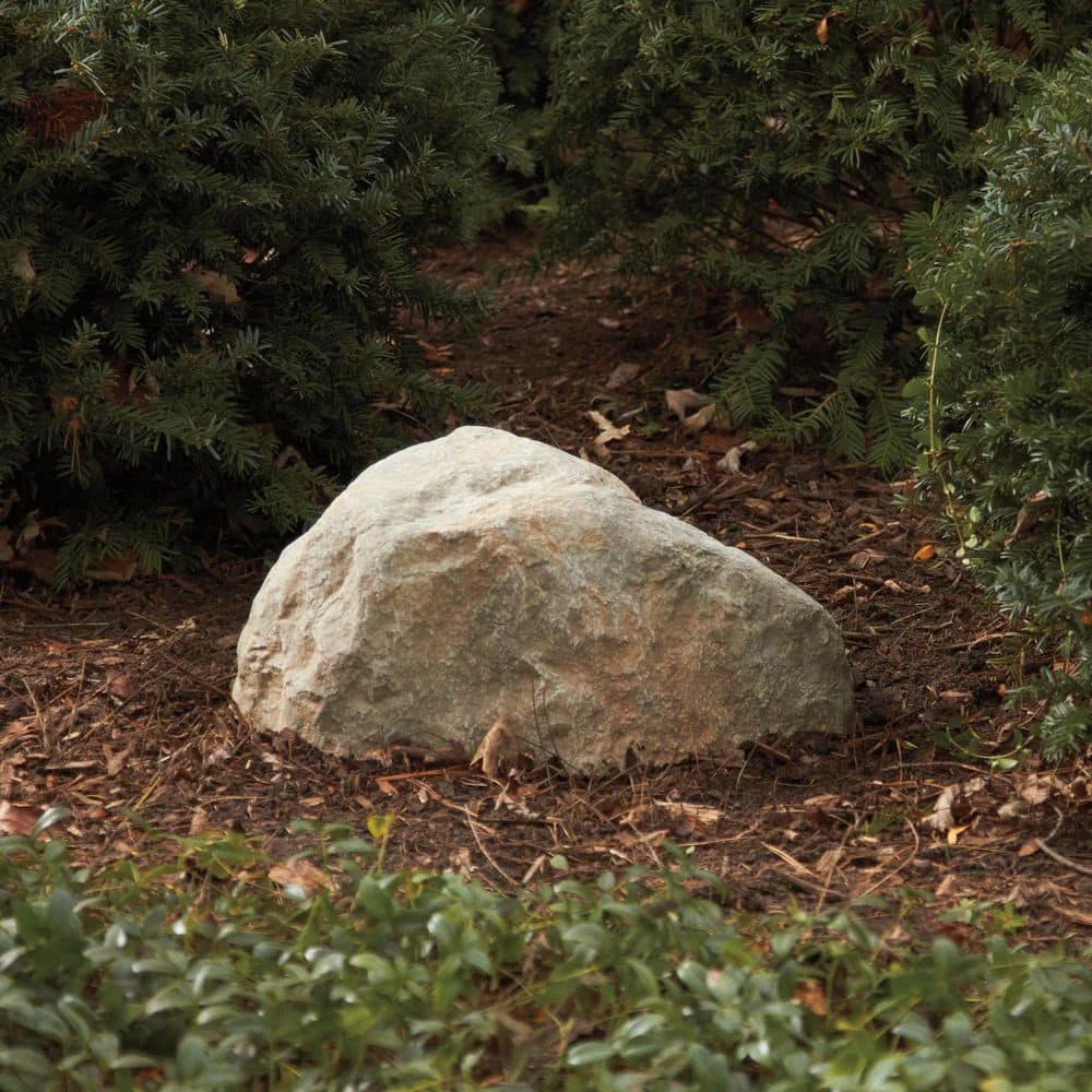 Outdoor Essentials 18 in. x 23 in. x 13 in. Fiberlite Medium Imitation Tan Landscape Rock - Image 4
