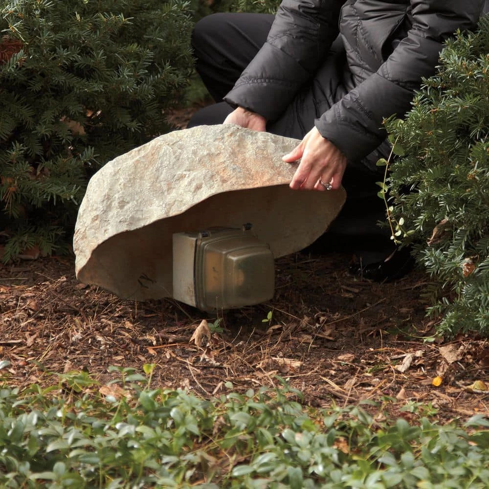 Outdoor Essentials 18 in. x 23 in. x 13 in. Fiberlite Medium Imitation Tan Landscape Rock - Image 2