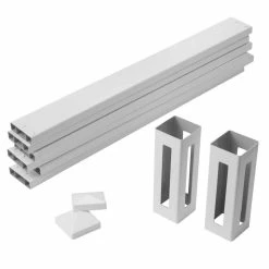 Outdoor Essentials Somerset 4 ft. x 4 ft. Vinyl Raised Garden Bed Extension Kit