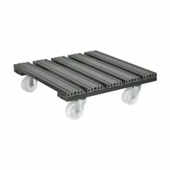 Wagner 15.4 in. Gray Large Square WPC Plant Caddy