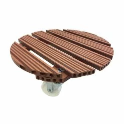 Wagner 4.5 in. H, 15.1 in. Dia Terra Cotta Large Round WPC Plant Caddy