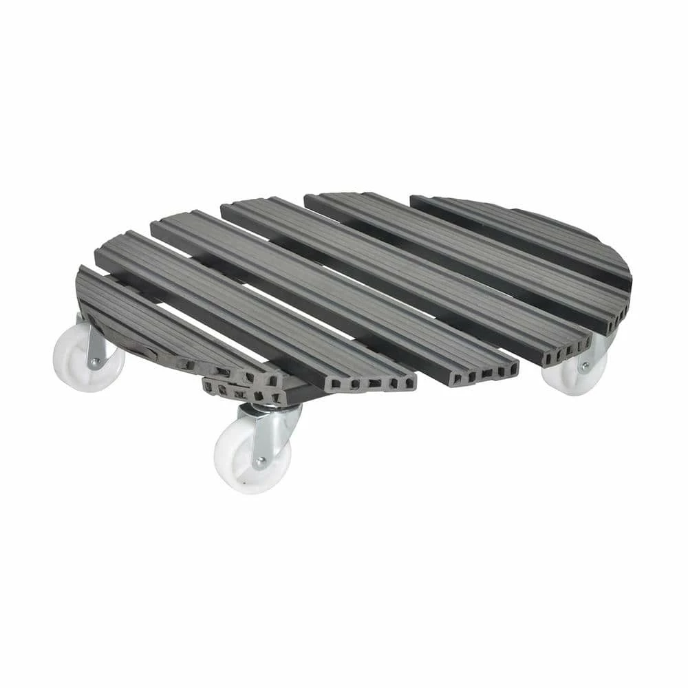 Wagner 20 in. Gray Extra Large Round WPC Plant Caddy