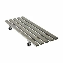 Wagner 31 in. L x 11.5 in. W x 3.4 in. H Gray Vintage Rectangular Wooden Plant Caddy