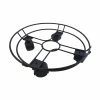 Wagner 11.8 in. Black Round Wire Plant Caddy