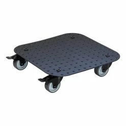 Wagner 2.75 in. H x 11.4 in. Dia, Square Black Aluminum Plant Caddy